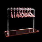 Présentoir support de rangement de boucles d'oreilles en acrylique de style cintre