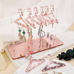 Présentoir support de rangement de boucles d'oreilles en acrylique de style cintre