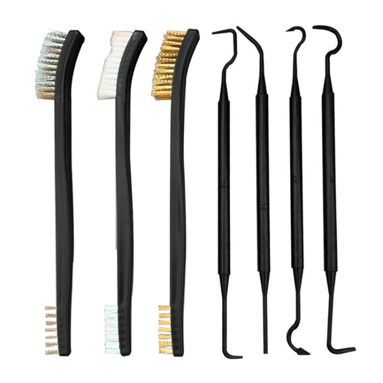 Brosse métallique à double embout pour le nettoyage de détails, le laitier de soudure et la rouille