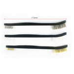 Brosse métallique à double embout pour le nettoyage de détails, le laitier de soudure et la rouille
