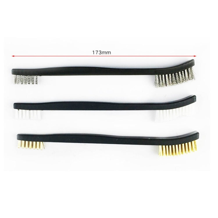 Brosse métallique à double embout pour le nettoyage de détails, le laitier de soudure et la rouille