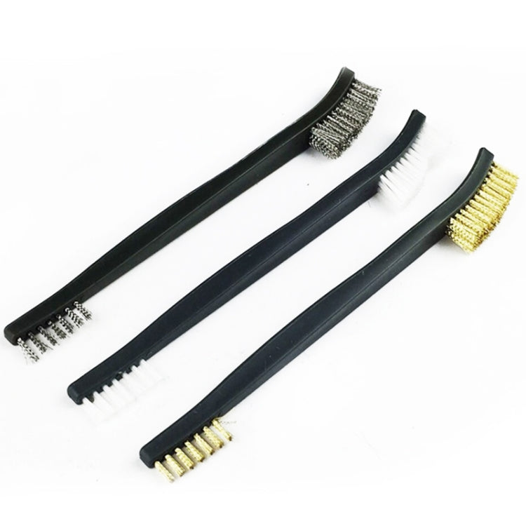 Brosse métallique à double embout pour le nettoyage de détails, le laitier de soudure et la rouille