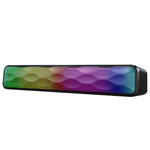 Enceinte Bluetooth Sans Fil de Bureau avec Effet Lumineux RGB Coloré Long USB, Q6