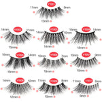 10 paires/boîte de demi-faux cils avec tiges transparentes, extensions de cils naturels, Y1001, Y1002, Y1003, Y1004, Y1005, Y1006, Y1007, Y1008, Y1009, Y1011