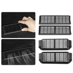 1pair Car Under-seat Vent Protection Cover Decoration Accessories, For Tesla Model Y, For Tesla Model 3