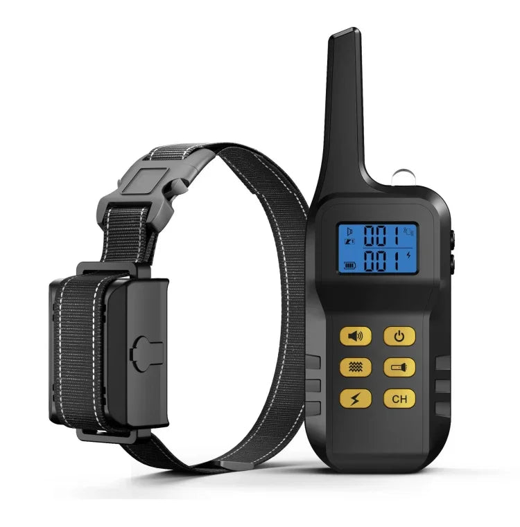 Collier de dressage Pet Smart à décharge électrique étanche pour chien, récepteur + télécommande jaune, récepteur seul