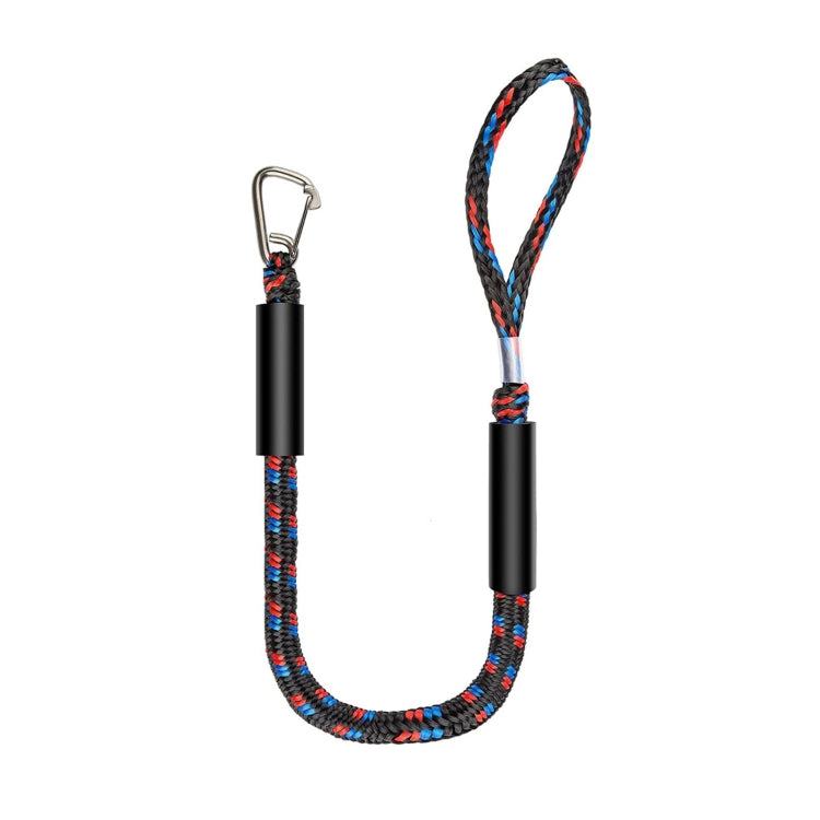 Accessoires de corde de bateau pince en acier inoxydable Pier, câble d'amarrage kayak avec tampon intégré PWC, noir, noir bleu rouge, bleu blanc noir