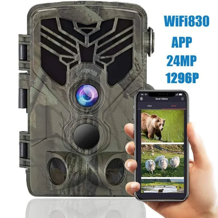 Caméra de suivi infrarouge Suntek WiFi830 APP+WiFi 24MP, contrôle sans fil Bluetooth, WiFi830