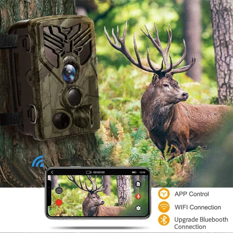 Caméra de suivi infrarouge Suntek WiFi830 APP+WiFi 24MP, contrôle sans fil Bluetooth, WiFi830