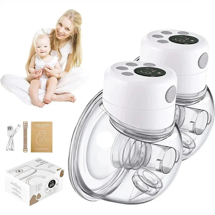 Tire-lait électrique portable double S12 avec 2 modes et 9 niveaux d'aspiration réglables, S12 Double