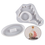 Moule en silicone en résine époxy en cristal pour sapin de Noël, sans chaîne de perles, avec 10 chaînes de perles dorées, avec 10 chaînes de perles argentées, avec 10 chaînes de perles colorées