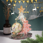 Moule en silicone en résine époxy en cristal pour sapin de Noël, sans chaîne de perles, avec 10 chaînes de perles dorées, avec 10 chaînes de perles argentées, avec 10 chaînes de perles colorées