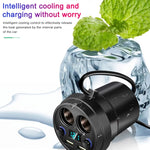 Cup Car Charger Dual USB Corded Cigarette Lighter Mobile Phone Charger