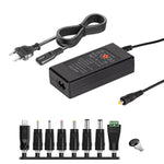 Chargeur adaptateur secteur DC réglable 65W 6-20V 3A, prise US, prise EU, prise UK petite, prise AU, prise UK grande