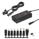 Chargeur adaptateur secteur DC réglable 65W 6-20V 3A, prise US, prise EU, prise UK petite, prise AU, prise UK grande