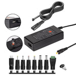 Chargeur adaptateur secteur DC réglable 65W 6-20V 3A, prise US, prise EU, prise UK petite, prise AU, prise UK grande