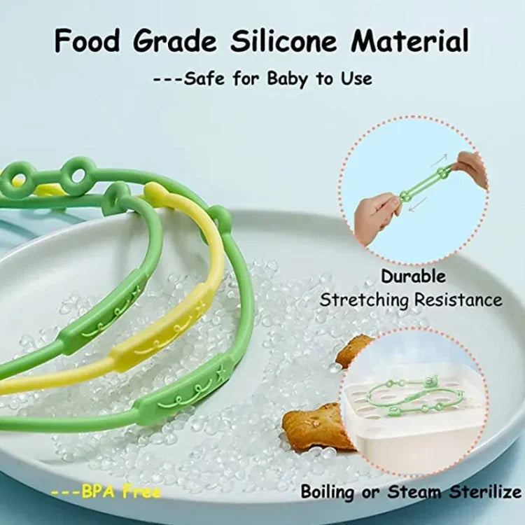 Chaîne de sucette en silicone ours, jouet de dentition pour tout-petits, corde anti-chute, attache-sucette