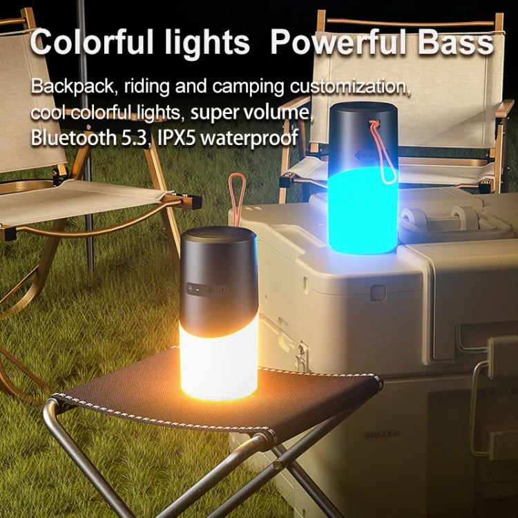 Enceinte Bluetooth Sans Fil Étanche avec Lumière RGB et Effet Stéréo Ambiance