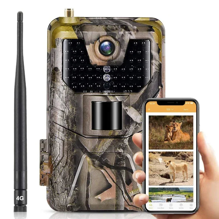 Caméra de chasse 36MP 4K 4G avec contrôle à distance via application mobile pour visualiser photos/vidéos à tout moment, HC-900Pro