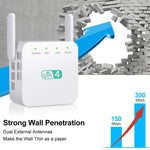 Amplificateur Wi-Fi 2.4G 300M répéteur WiFi longue portée amplificateur de signal sans fil, prise US blanc, prise EU blanc, prise UK blanc, prise US noir, prise EU noir, prise UK noir