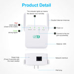 Amplificateur Wi-Fi 2.4G 300M répéteur WiFi longue portée amplificateur de signal sans fil, prise US blanc, prise EU blanc, prise UK blanc, prise US noir, prise EU noir, prise UK noir