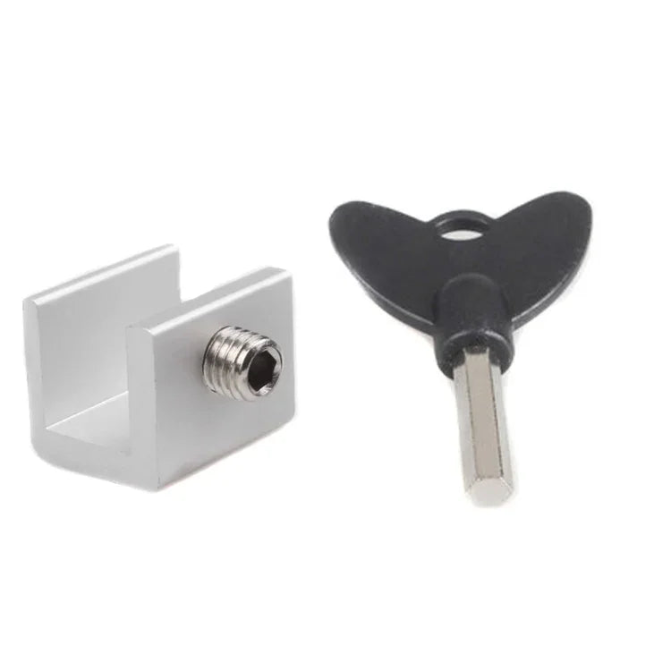 Loquet de fenêtre coulissante pour la sécurité des enfants avec clé, modèle ordinaire + clé droite, modèle ordinaire + clé en L, modèle plus large + clé droite, modèle plus large + clé en L
