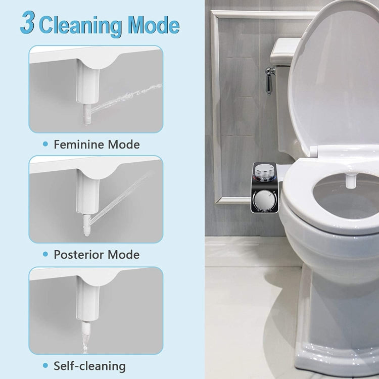 Accessoire de siège de toilettes bidet avec double buse chaude et froide pour l'hygiène personnelle, 7/8 pour l'Amérique du Nord, 1/2 pour l'Asie/Australie/Royaume-Uni, 3/8 pour l'Europe