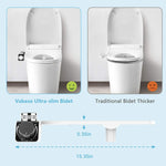 Accessoire de siège de toilettes bidet avec double buse chaude et froide pour l'hygiène personnelle, 7/8 pour l'Amérique du Nord, 1/2 pour l'Asie/Australie/Royaume-Uni, 3/8 pour l'Europe