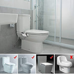 Accessoire de siège de toilettes bidet avec double buse chaude et froide pour l'hygiène personnelle, 7/8 pour l'Amérique du Nord, 1/2 pour l'Asie/Australie/Royaume-Uni, 3/8 pour l'Europe