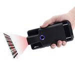 Scanner de codes-barres Bluetooth 2D HC101D sans fil avec clip arrière, lecteur de codes-barres pour téléphone, 2D milieu, 2D côté