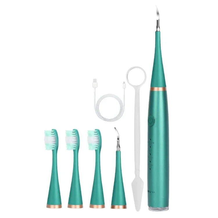 Accessoires pour détartreur dentaire tête de remplacement, blanc basique, blanc exclusif, noir basique, noir exclusif, vert basique, vert exclusif, 5 têtes de brosse à dents blanches, 5 têtes de brosse à dents noires, 5 têtes de brosse à dents vertes