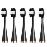 Accessoires pour détartreur dentaire tête de remplacement, blanc basique, blanc exclusif, noir basique, noir exclusif, vert basique, vert exclusif, 5 têtes de brosse à dents blanches, 5 têtes de brosse à dents noires, 5 têtes de brosse à dents vertes