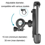 Support téléphone vélo avec rotation à 360 degrés et clip verrouillable