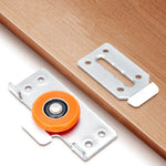 Accessoires silencieux pour porte coulissante de placard avec poulie et 8 vis, poulie