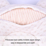 Oreiller pour bébé 0-1 an anti-tête plate, remplissage en soie d'amour, remplissage en soie d'ours, remplissage en soie de pentagone, remplissage en latex d'amour, remplissage en latex d'ours, remplissage en latex de pentagone