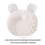 Oreiller pour bébé 0-1 an anti-tête plate, remplissage en soie d'amour, remplissage en soie d'ours, remplissage en soie de pentagone, remplissage en latex d'amour, remplissage en latex d'ours, remplissage en latex de pentagone