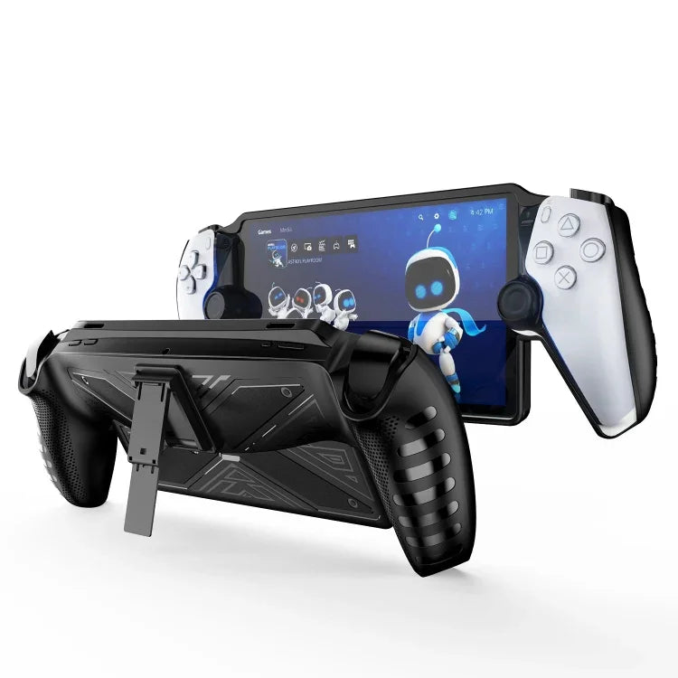 Étui de protection en TPU pour Sony PlayStation Portal avec support, en TPU