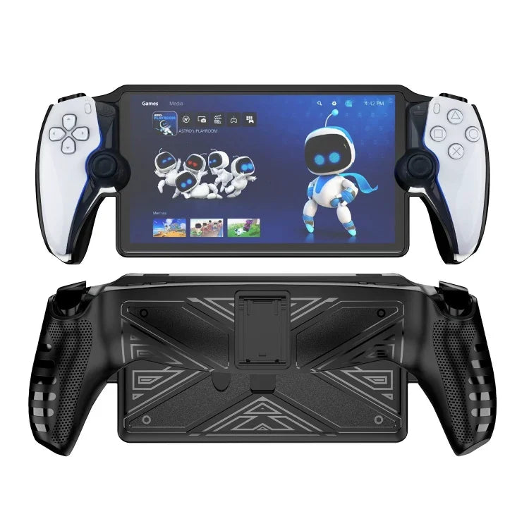Étui de protection en TPU pour Sony PlayStation Portal avec support, en TPU