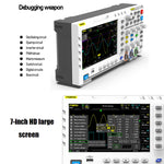 Oscilloscope numérique double canal 2 en 1 FNIRSI 100M bande passante 1GS échantillonnage générateur de signal, prise EU, 1014D, 1014D + sonde P4100