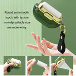 Rouleau de papier adhésif double-face anti-peluches détachable, gris, vert