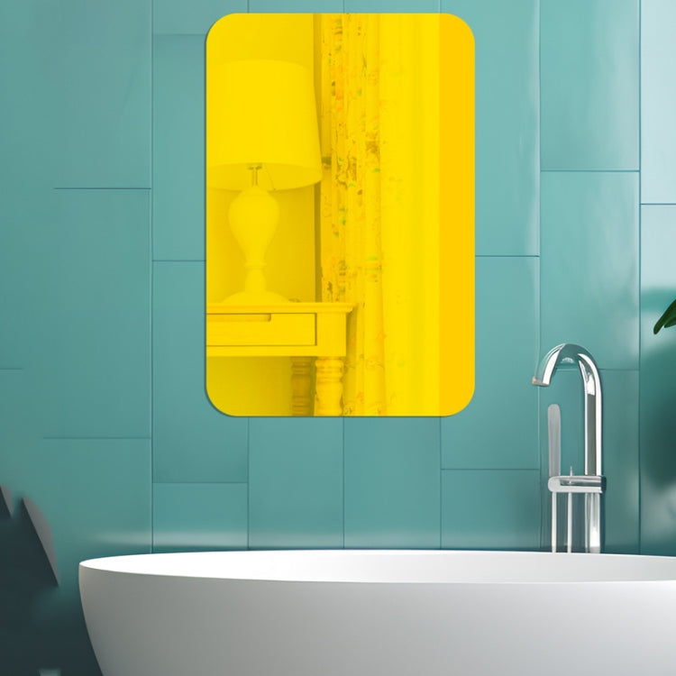 Miroir Acrylique Rectangulaire à Coins Arrondis, Autocollants Muraux Stéréo, Décoration d'Intérieur, Miroir Souple, 4 pièces 15cm x 10cm, 4 pièces 20cm x 13cm, 4 pièces 30cm x 20cm, 4 pièces 42cm x 27cm