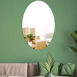 Miroir Ovale en Acrylique Adhésif Mural Stéréo Décoration Intérieure Miroir Souple, 15cm x 10cm, 20cm x 13cm, 30cm x 20cm, 42cm x 27cm