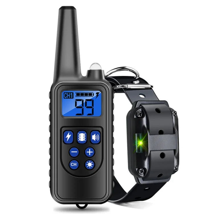 Dressage pour chien anti-aboiements 800m avec télécommande, collier intelligent anti-perturbation par vibration, avec 1 collier, avec 2 colliers, avec 3 colliers