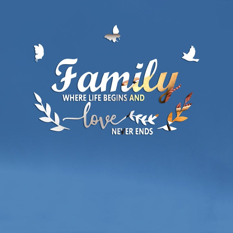 Autocollants Muraux Miroirs Stéréoscopiques Acryliques Familylove Maison Auto-Adhésifs Décoratifs Miroir Souple, Familylove