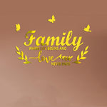 Autocollants Muraux Miroirs Stéréoscopiques Acryliques Familylove Maison Auto-Adhésifs Décoratifs Miroir Souple, Familylove