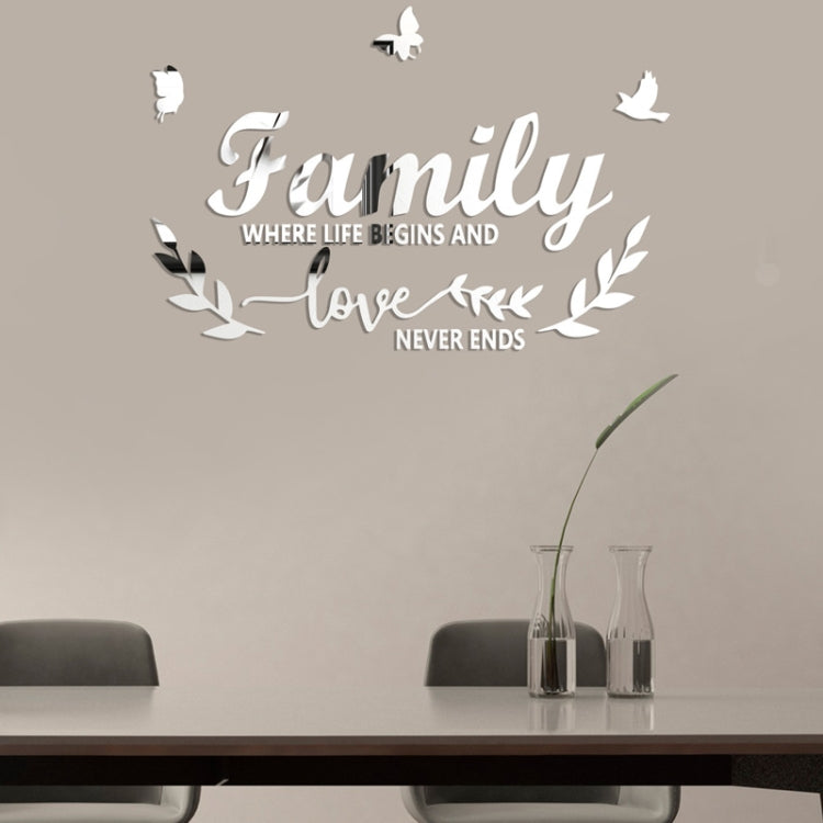 Autocollants Muraux Miroirs Stéréoscopiques Acryliques Familylove Maison Auto-Adhésifs Décoratifs Miroir Souple, Familylove