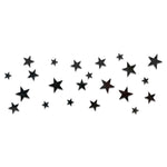 20pcs/Set Autocollants muraux étoiles en acrylique Miroir Stéréo Décoration intérieure Miroir souple, Étoiles