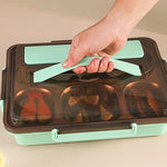 Boîte à déjeuner en acier inoxydable 304, étanche, isotherme, pour étudiant, dortoir, Bento Box, 4 compartiments, Noir