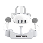 Support de charge mural rapide pour casque VR Meta Quest 3 avec indicateur LED