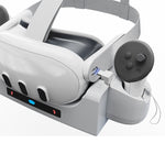 Support de charge mural rapide pour casque VR Meta Quest 3 avec indicateur LED